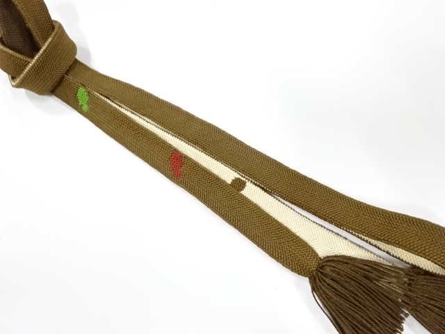 正絹　撚り房　手組帯締め